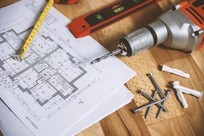 Blueprint Construction Designing Diagram